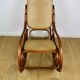 Rocking chair on runners, original light brown, 1970s - perfect like new