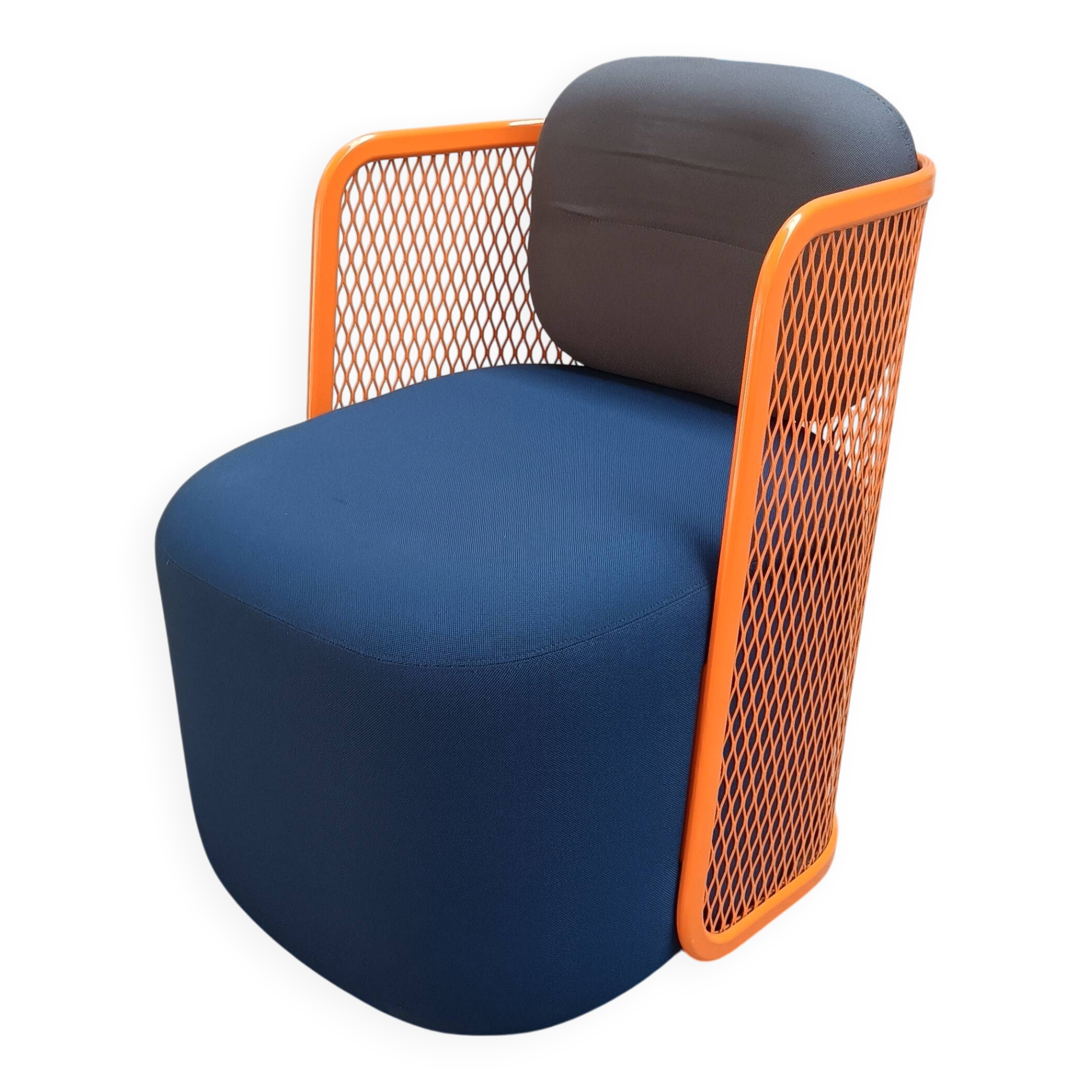 CIDER Ingrid armchair in orange and blue