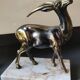 Art Deco Bookends Pair / Antelopes / Regule / Marble