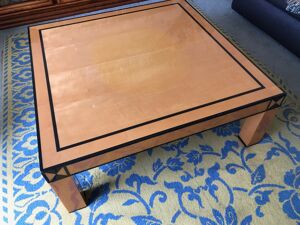 Table basse bois laqué