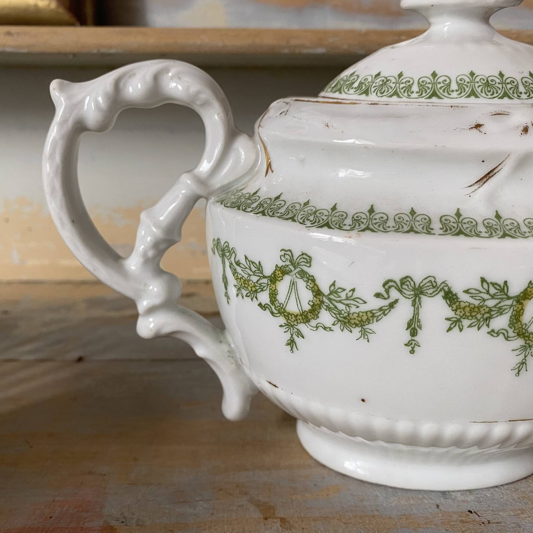 English porcelain teapot