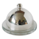 Silver-plated metal and glass butter dish, St Hilaire, 1950