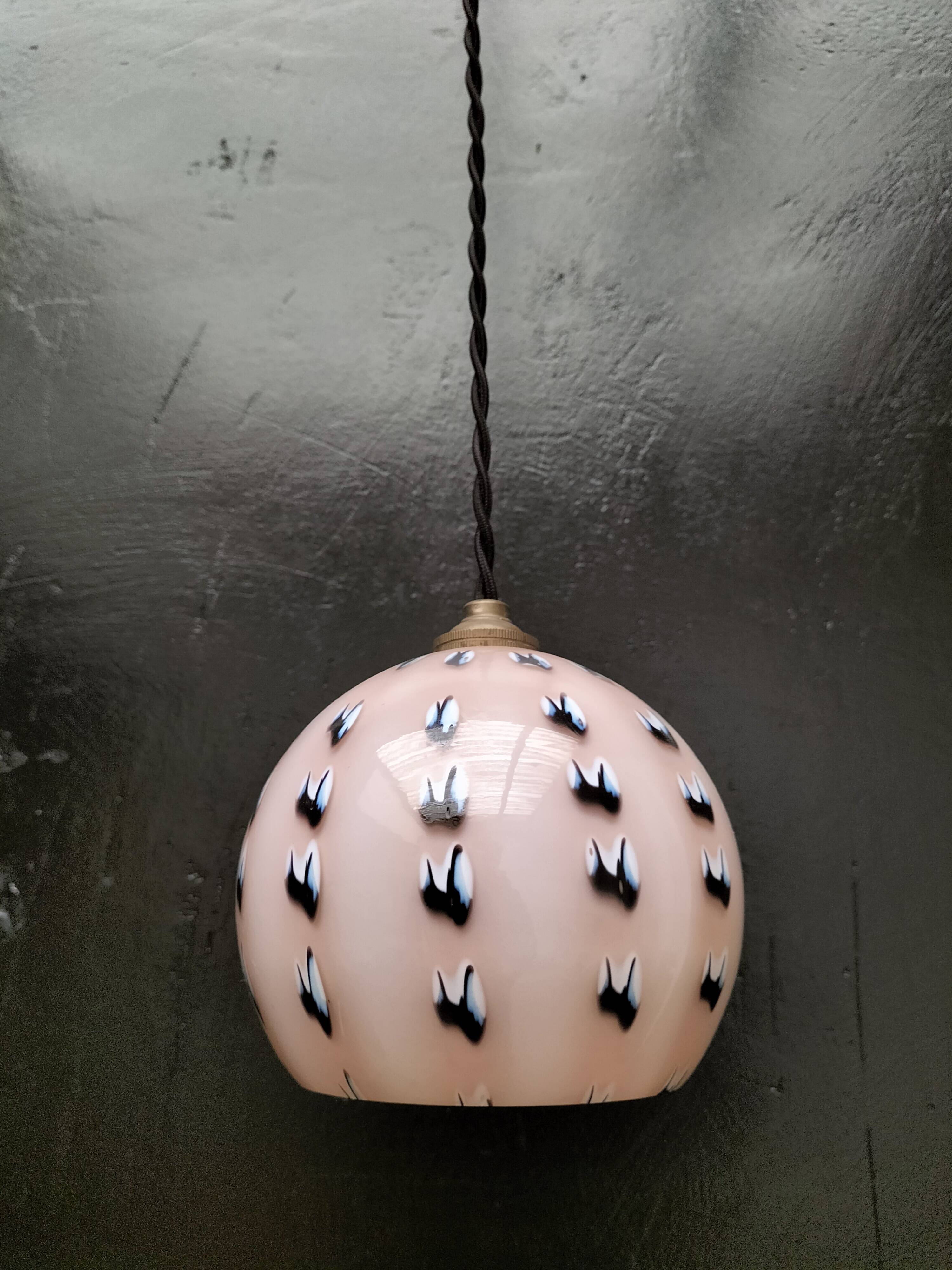 Opaline pendant light