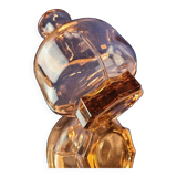 Petit vase ancien en verre transparent Vieux Rose - début XXème