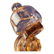Small old vase in transparent Old Rose glass - early 20th century