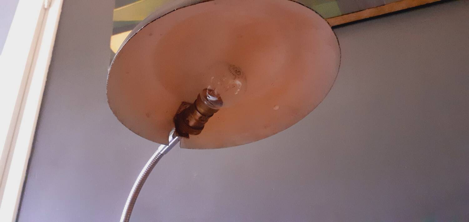 Vintage lamp from the 50s, Aluminor brand