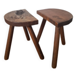 Set of 2 tripod stools