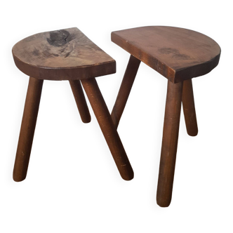 Set of 2 tripod stools