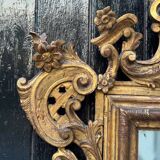 Venetian mirror in carved and gilded wood, circa 1880