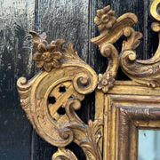 Venetian mirror in carved and gilded wood, circa 1880