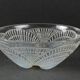Lalique France opalescent scallop bowl numbered 3204