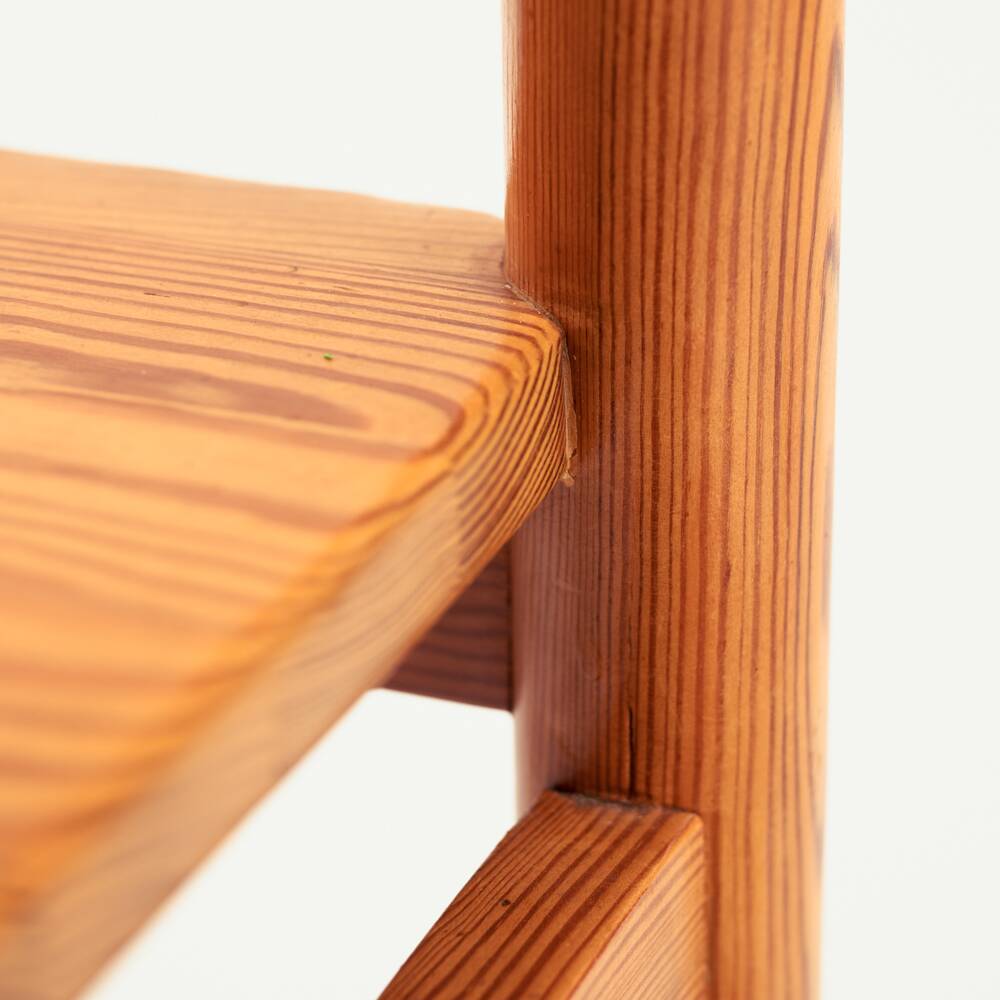 Minimalist japandi pine wooden chairs, 4