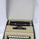 Olivetti lettera 25 typewriter, 1970s, with its carrying case
