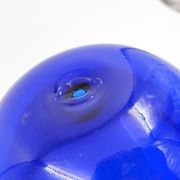 Pair of cobalt blue blown glass cups - 1970s