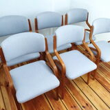 Set of Six Chairs by L. Volák for Dřevopodnik Holešov, Czechoslovakia, 1960s