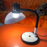 Flexible perforated metal desk lamp