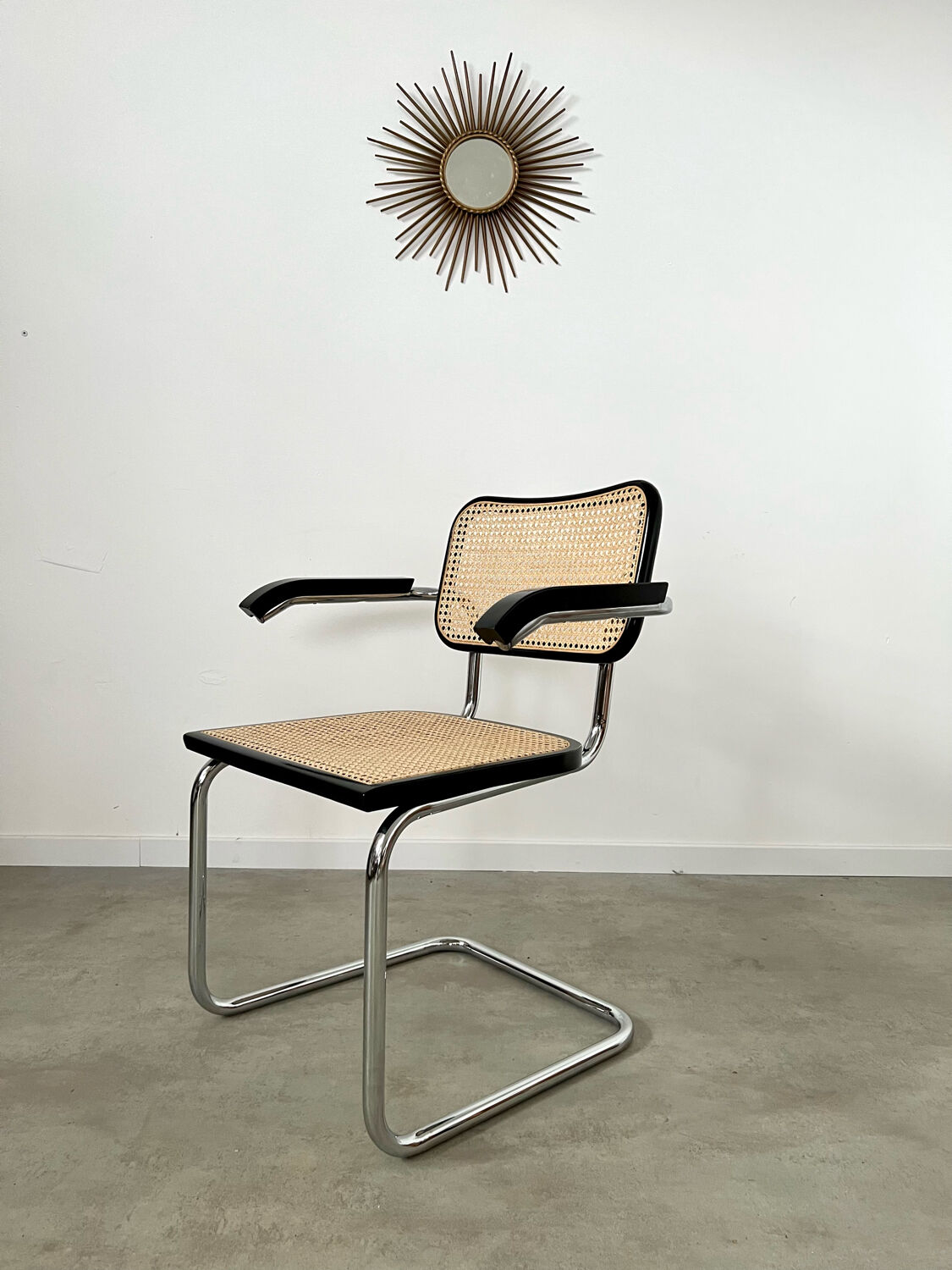Old armchair Cesca B64 design Marcel Breuer 1970 Made in Italy