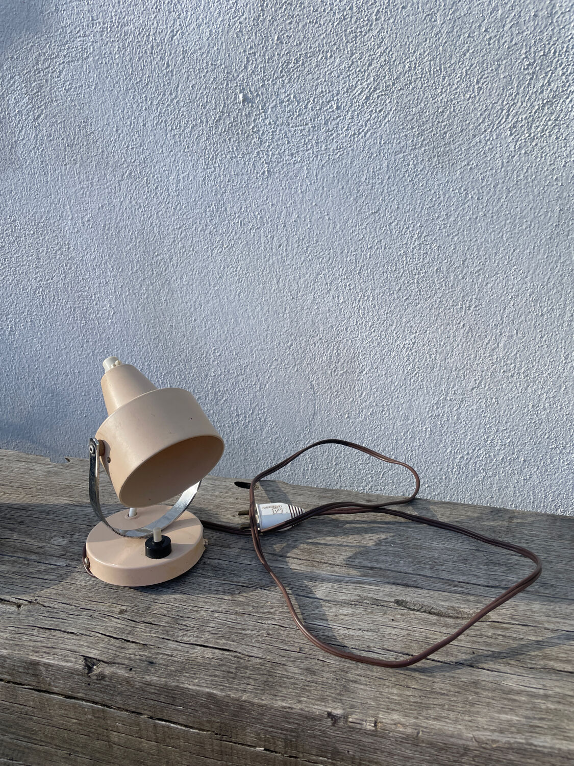 Beige metal wall light Delmas