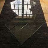 All-glass free-form coffee table
