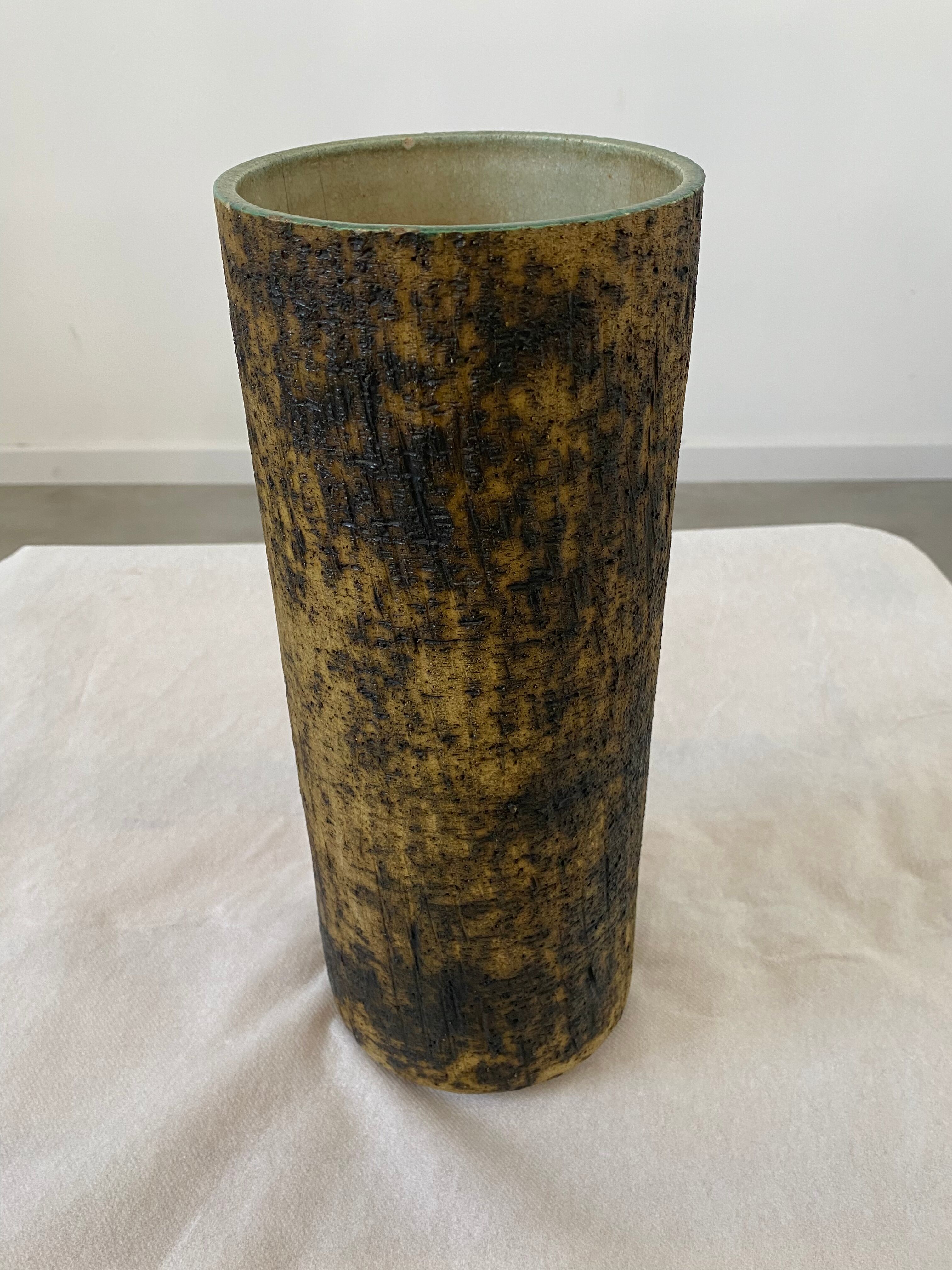 Old ceramic vase 1960 Scandinavian Holland design Pieter Groeneveldt