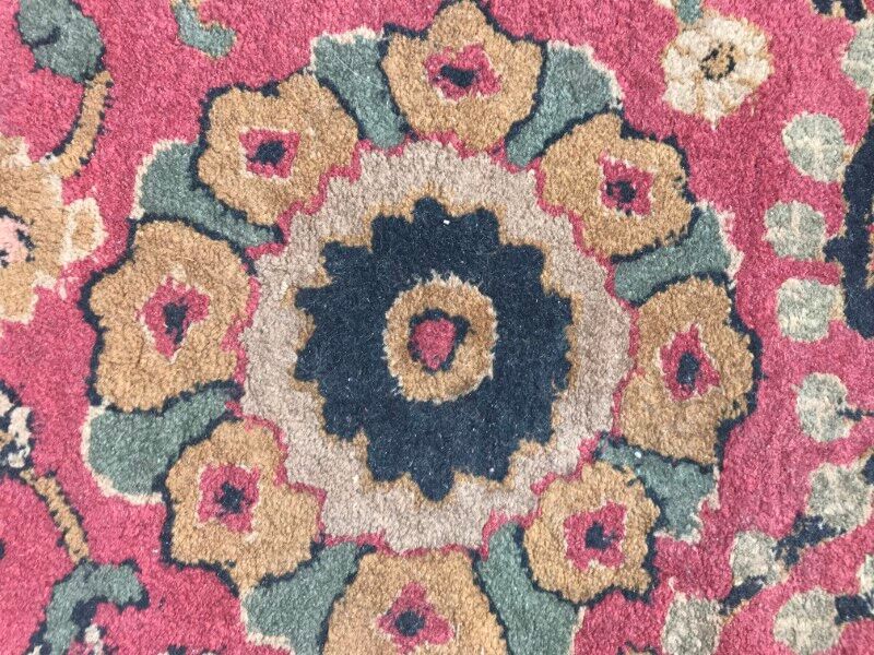 Carpet old French Janus pattern Agra done hand 196 X 296 CM