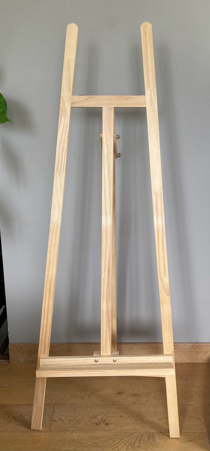 Adjustable painter's easel condition nine twentieth era