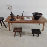 Coffee table in recycled solid teak L:161cm