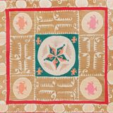 Hand knotted rug, vintage Turkish rug 117x125 cm