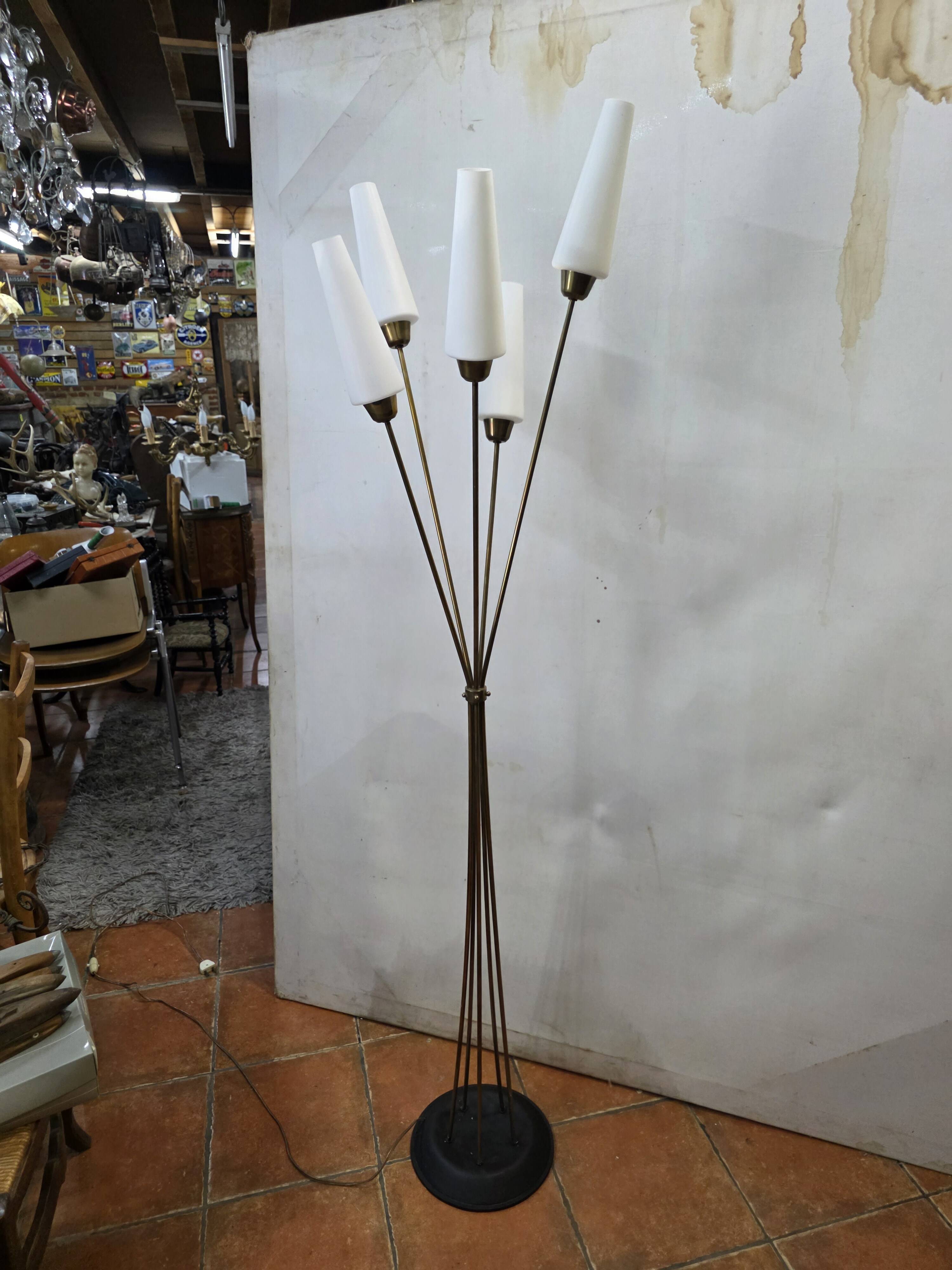1960s five-light floor lamp