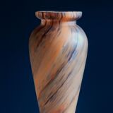 Art Nouveau vase in frosted glass paste