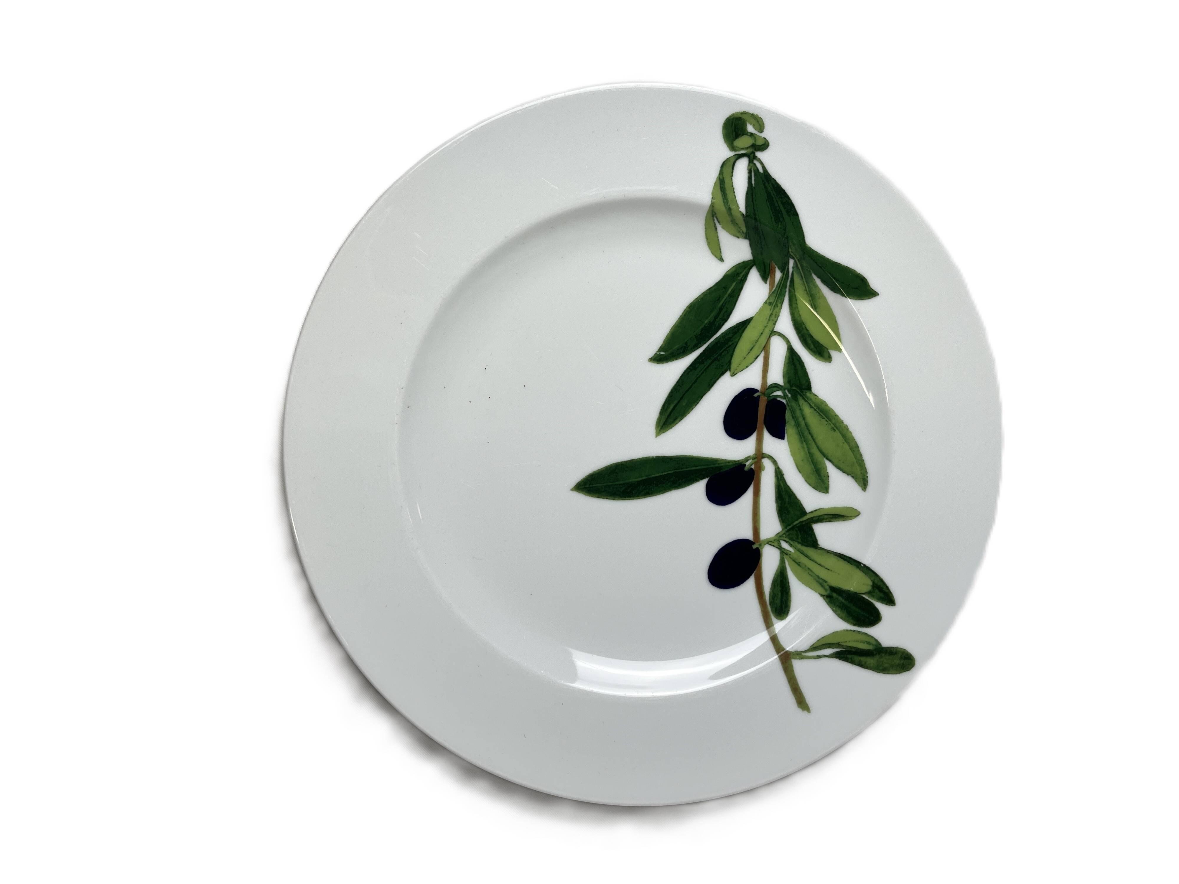 13-piece Dibbern Herbaticum porcelain dessert set circa 1980