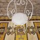 Garden armchair or terrace wrought iron white Montmartre style 60 year
