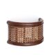 Rattan and cane wall lamp, 60s