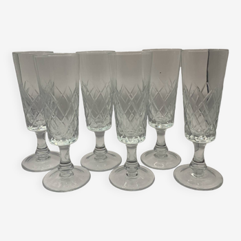 Vintage champagne flutes