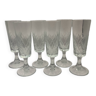 Vintage champagne flutes