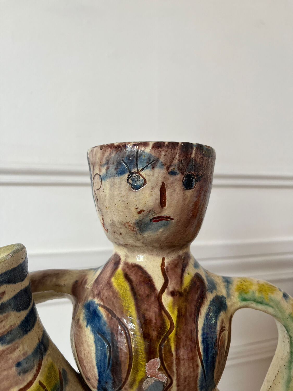 Anthropomorphic ceramic vase