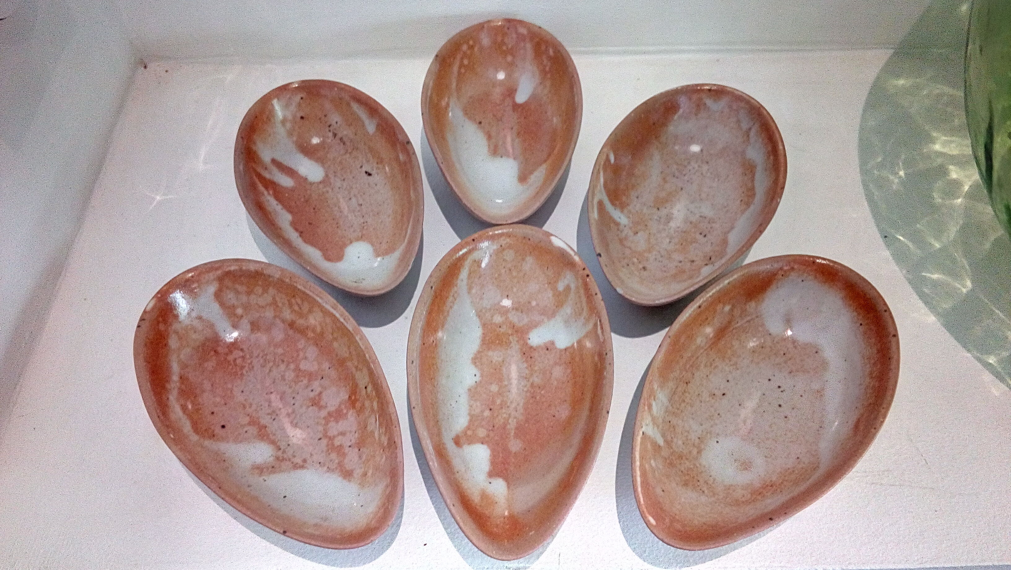 avocado aperitif cups in sandstone