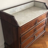 Commode ancienne bois et marbre