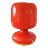 Lampe de bureau vintage en verre opale pour Osvetlovaci Sklo, Tchécoslovaquie