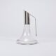 Riedel Mesa Elegant Silver & Crystal Carafe, Decanter, Pitcher, Italy, 1980s