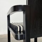 German armchair model D51 Fagus with Bauhaus pattern cushion by Walter Gropius for Tecta