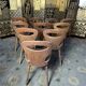 Suite de 10 chaises bistrot modèle fourmi par baumann