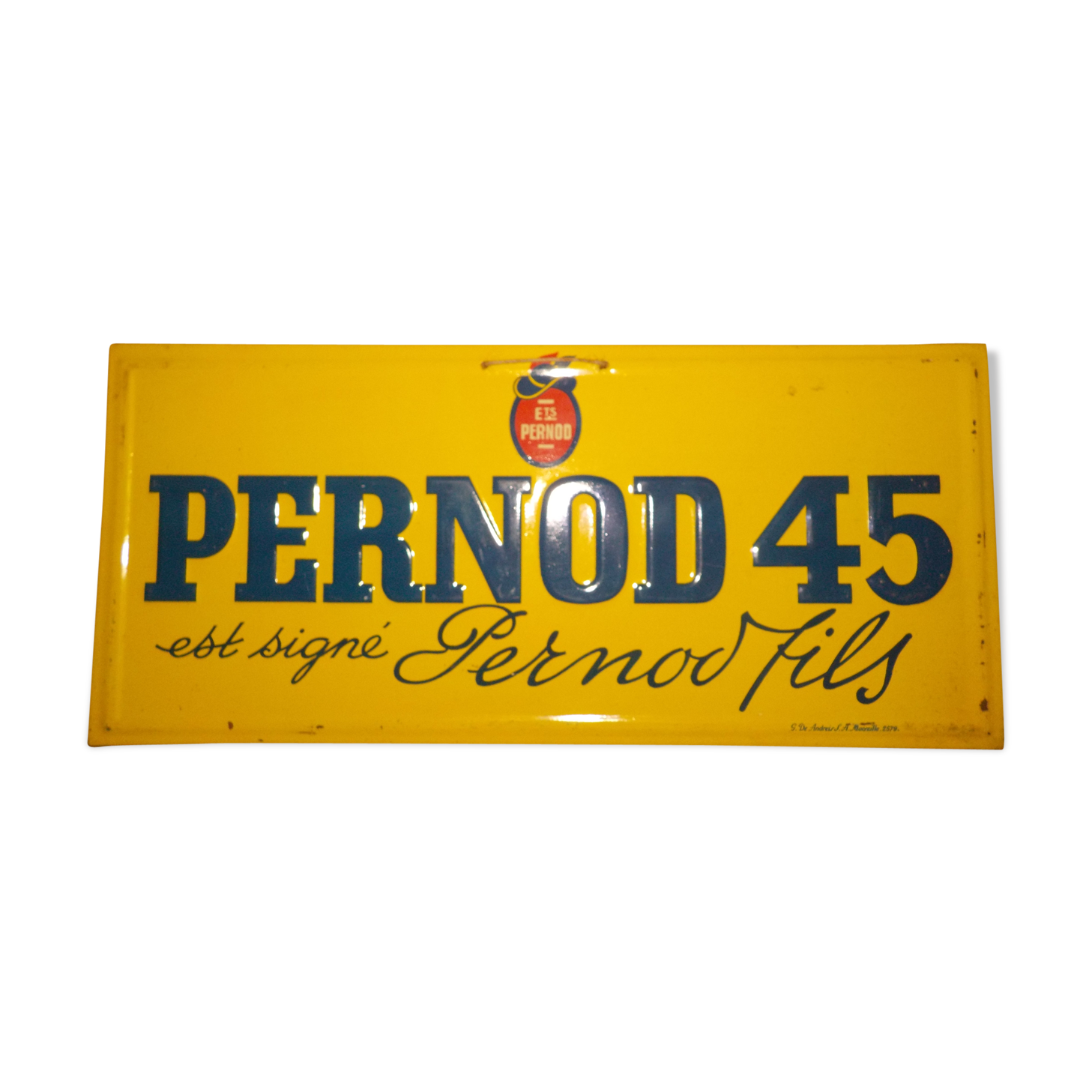 Signed antique perNOD45 painted plate