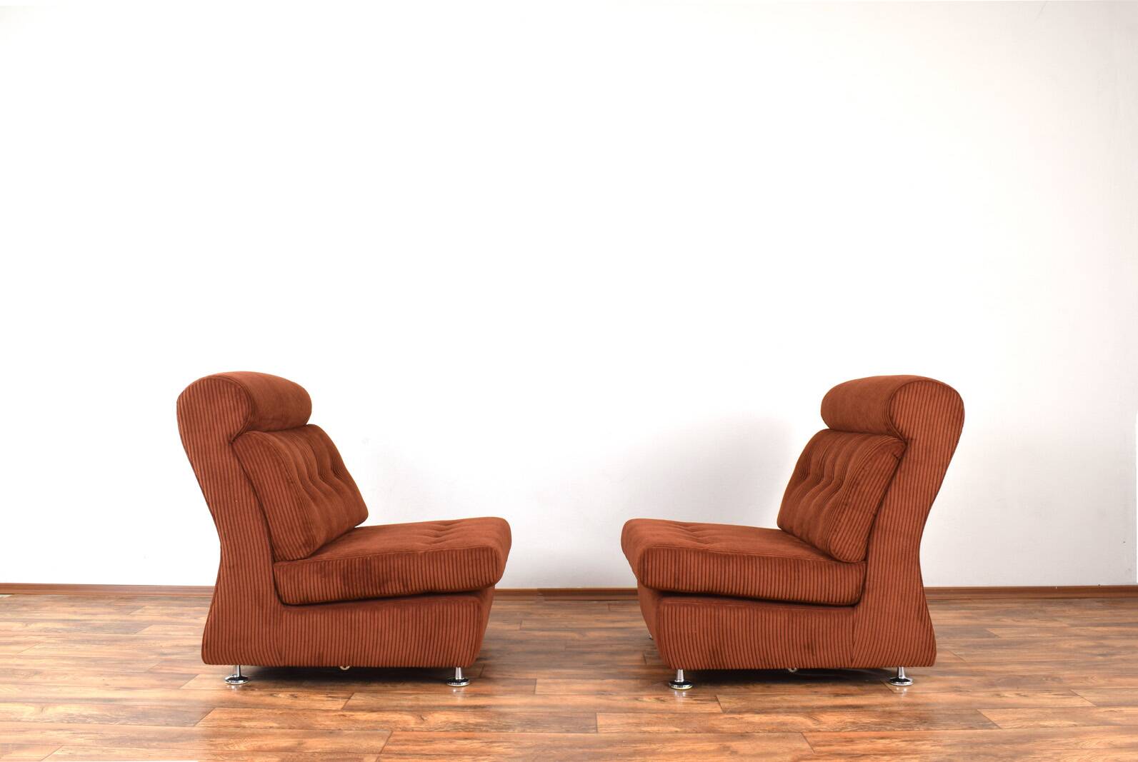 Mid-Century Italian Lounge Chairs, 1970s, Set of 2