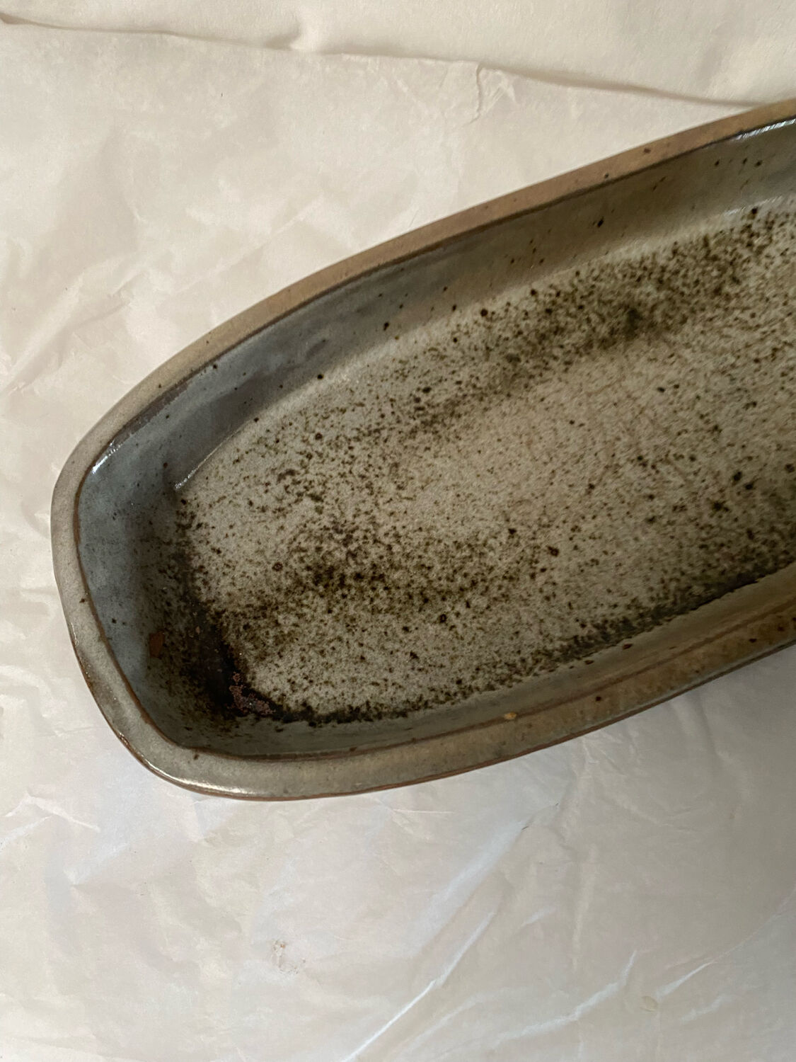 Vintage stoneware dish
