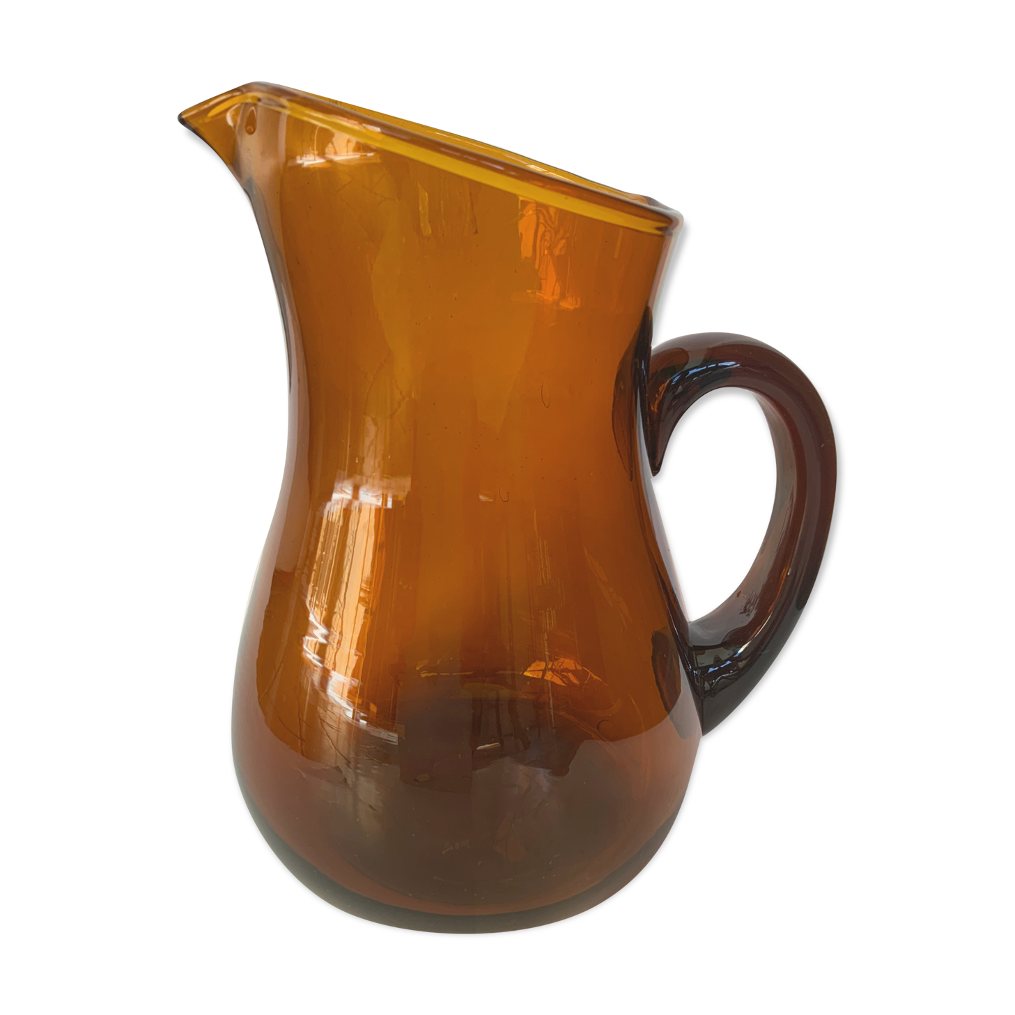 Carafe ambre Selency x Monoprix Croisé Laroche