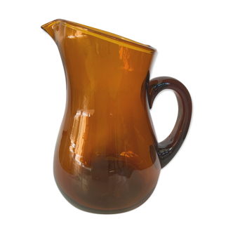 Amber carafe Selency x Monoprix Croisé Laroche