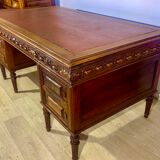 Renaissance style desk in solid oak, richly carved