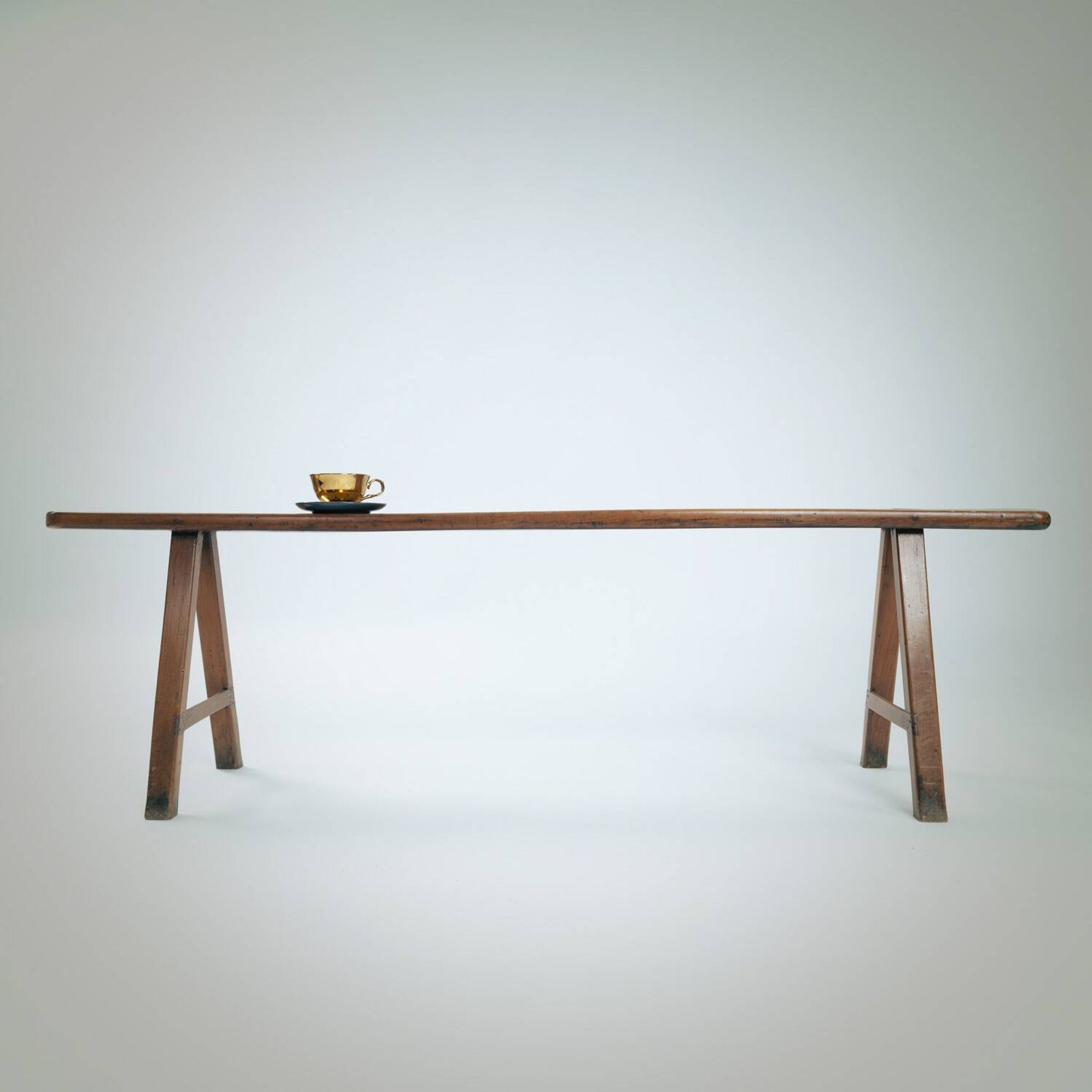 Banc en chêne de style Art Déco français, années 1930