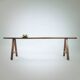 Banc en chêne de style Art Déco français, années 1930